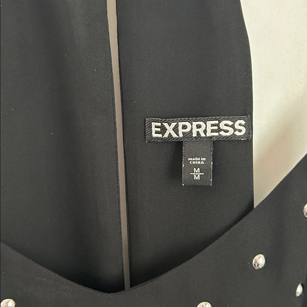 EXPRESS Black Silver Stud Racerback Cami Tank Top - Picture 3 of 7